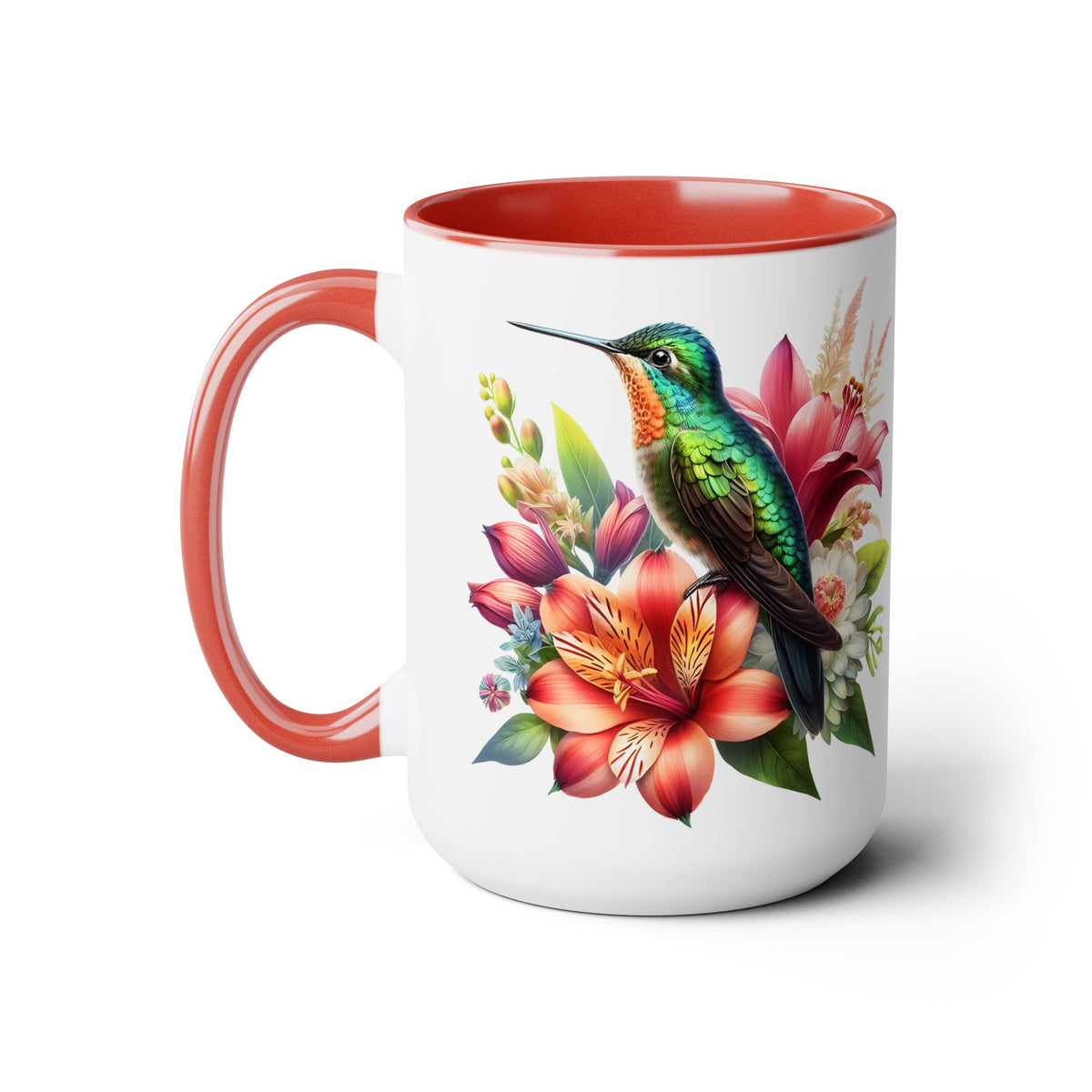 Hummingbird Mug, Hummingbird Gifts, Flower Mug, Bird Lover Gifts, Gift for Mom Nana Gigi Mugs, Hummingbird Lover Mug, Christmas Gift Mug15oz