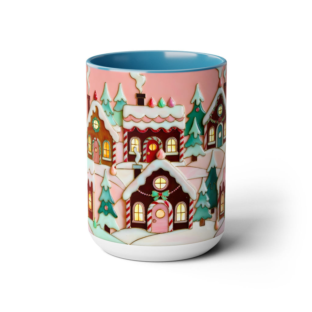 Pink Christmas Mug, Pinkmas Village Coffee Cup, Pink Christmas Town Mug 15oz, Cute Christmas Gift for Her