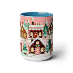 Pink Christmas Mug, Pinkmas Village Coffee Cup, Pink Christmas Town Mug 15oz, Cute Christmas Gift for Her