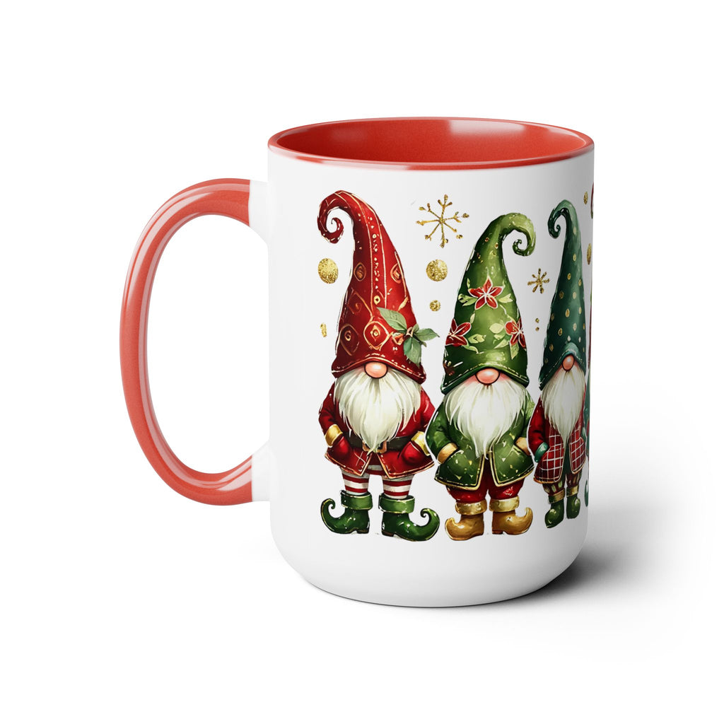 Gnome Christmas Mug, Gnome Coffee Mug, Holiday Gnome Cup, Gnome Lover Gift, Kitchen Decor Gnome Coffee Cup, Trendy Mug, Xmas Gift Mug 15oz