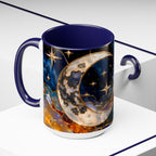 Celestial Sun Moon Mug, Stained Glass Style Coffee Mug, Moon & Sun Mug, Witchy Gift Mug, Astrology Mug, Dark Academia Cup, Gothic Cup