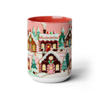 Pink Christmas Mug, Pinkmas Village Coffee Cup, Pink Christmas Town Mug 15oz, Cute Christmas Gift for Her