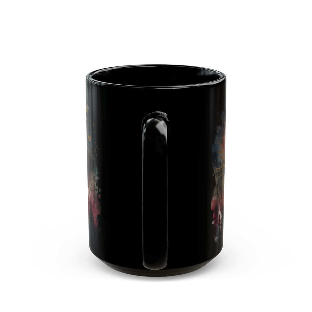 Witchy Moon Mug, Mystical Night Coffee Mug, Dark Forest Mug, Gothic Forest Dark Academia Mug, Mystical Forest Coffee Cup, Halloween Cup 15oz