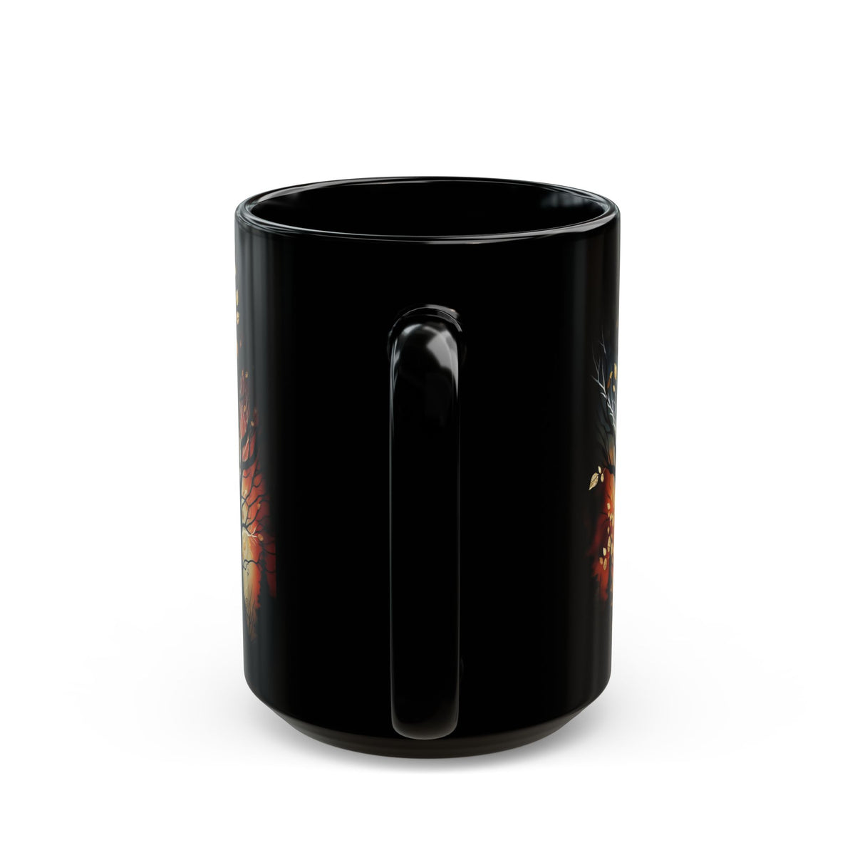 Witchy Moon Mug, Dark Forest Mug, Gothic Forest Dark Academia Mug, Mystical Night Coffee Mug, Mystical Forest Coffee Cup, Halloween Cup 15oz