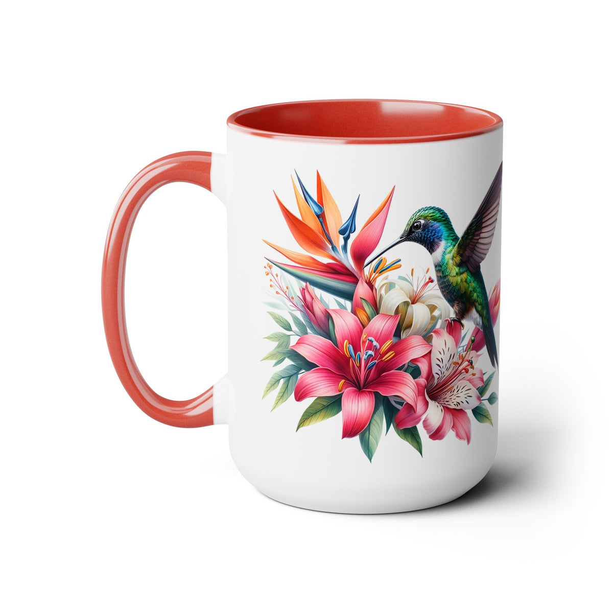 Hummingbird Mug, Hummingbird Lover Mug, Hummingbird Gifts for Women, Flower Mug, Bird Lover Gifts, Gift for Mom Mugs, Christmas Gift Mug15oz