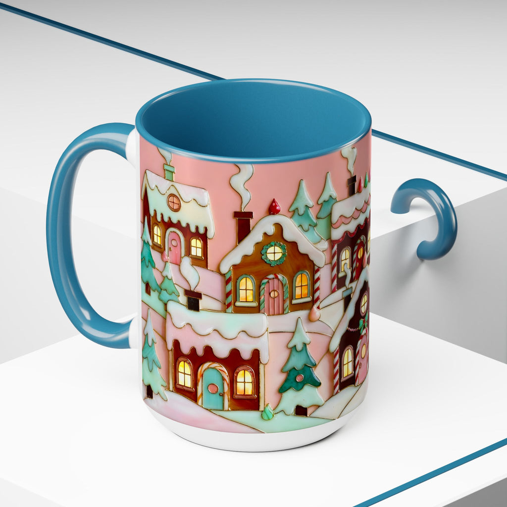 Pink Christmas Mug, Pinkmas Village Coffee Cup, Pink Christmas Town Mug 15oz, Cute Christmas Gift for Her
