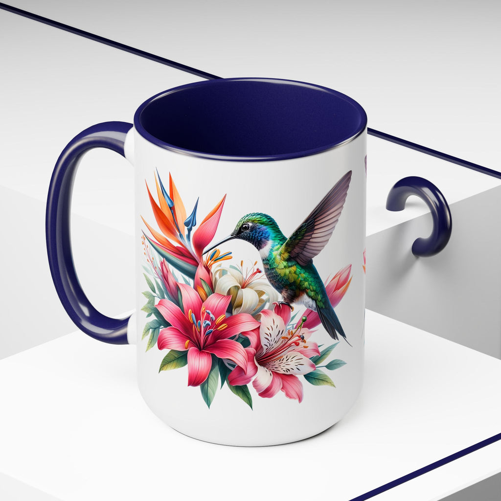 Hummingbird Mug, Hummingbird Lover Mug, Hummingbird Gifts for Women, Flower Mug, Bird Lover Gifts, Gift for Mom Mugs, Christmas Gift Mug15oz