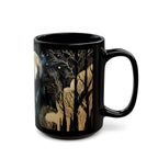 Dark Forest Mug, Mystical Night Coffee Mug, Witchy Moon Mug, Gothic Forest Dark Academia Mug, Mystical Forest Coffee Cup, Halloween Cup 15oz