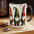 Gnome Christmas Mug, Gnome Coffee Mug, Holiday Gnome Cup, Gnome Lover Gift, Kitchen Decor Gnome Coffee Cup, Trendy Mug, Xmas Gift Mug 15oz