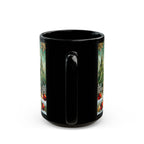 Christmas Mug, Retro Holiday Ceramic Mug, Christmas Coffee Mug, Kitchen Decor Mug 15oz