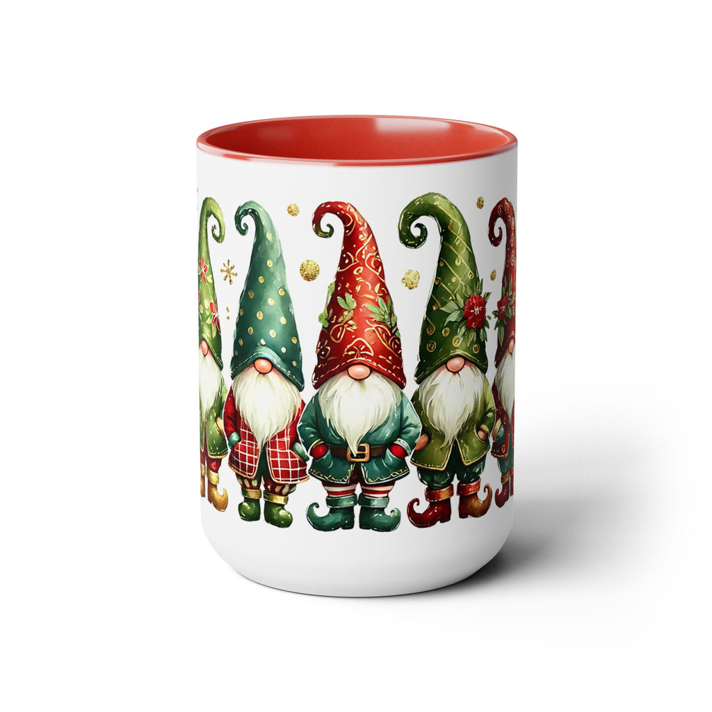 Gnome Christmas Mug, Gnome Coffee Mug, Holiday Gnome Cup, Gnome Lover Gift, Kitchen Decor Gnome Coffee Cup, Trendy Mug, Xmas Gift Mug 15oz