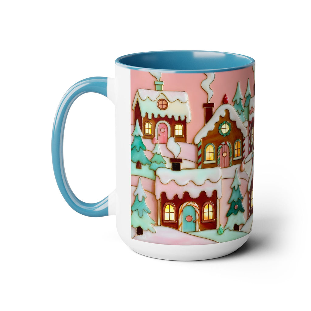 Pink Christmas Mug, Pinkmas Village Coffee Cup, Pink Christmas Town Mug 15oz, Cute Christmas Gift for Her