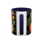 Pumpkin Mug, Fall Coffee Mug, Autumn Pumpkin Cup, Stained Glass Pumpkin Mug, Cozy Fall Gift, Thanksgiving Mug, Halloween Mug