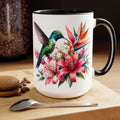Hummingbird Mug, Hummingbird Lover Mug, Hummingbird Gifts for Women, Flower Mug, Bird Lover Gifts, Gift for Mom Mugs, Christmas Gift Mug15oz