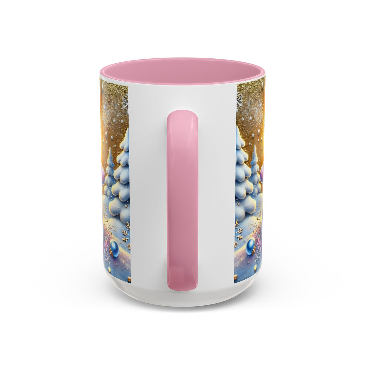 Pink Christmas Mug, Pastel Snowman Mug, Christmas Coffee Mug, Christmas Kitchen Decor Mug, Xmas Gifts, Elegant Coffee Mug, Winter Mug  5oz