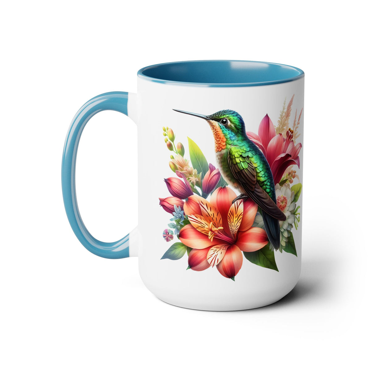 Hummingbird Mug, Hummingbird Gifts, Flower Mug, Bird Lover Gifts, Gift for Mom Nana Gigi Mugs, Hummingbird Lover Mug, Christmas Gift Mug15oz