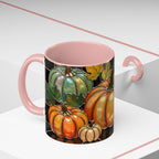 Pumpkin Mug, Fall Coffee Mug, Autumn Pumpkin Cup, Stained Glass Pumpkin Mug, Cozy Fall Gift, Thanksgiving Mug, Halloween Mug