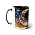 Celestial Sun Moon Mug, Stained Glass Style Coffee Mug, Moon & Sun Mug, Witchy Gift Mug, Astrology Mug, Dark Academia Cup, Gothic Cup