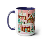 Pink Christmas Mug, Pinkmas Village Coffee Cup, Pink Christmas Town Mug 15oz, Cute Christmas Gift for Her