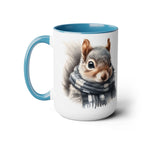 Squirrel Mug, Mug for Squirrell Lovers, Funny Coffee Mug, Gift for Squirrell Lovers, Christmas Mug, Ceramic Mug 15oz