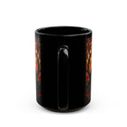 Raven Mug, Stained Glass Crow Coffee Mug, Gothic Raven Mug, Dark Academia Gift, Witchy Fall Mug, Bird Lover Gift, Halloween Cup 11oz, 15oz