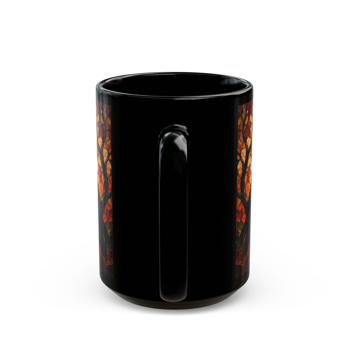 Raven Mug, Stained Glass Crow Coffee Mug, Gothic Raven Mug, Dark Academia Gift, Witchy Fall Mug, Bird Lover Gift, Halloween Cup 11oz, 15oz