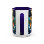 Sea Turtle Mug, Stained Glass Style | Ocean Coffee Cup, Ocean Lover Cup 15oz