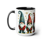 Gnome Christmas Mug, Gnome Coffee Mug, Holiday Gnome Cup, Gnome Lover Gift, Kitchen Decor Gnome Coffee Cup, Trendy Mug, Xmas Gift Mug 15oz