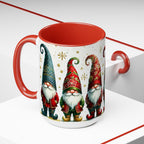 Gnome Christmas Mug, Gnome Coffee Mug, Holiday Gnome Cup, Gnome Lover Gift, Kitchen Decor Gnome Coffee Cup, Trendy Mug, Xmas Gift Mug 15oz
