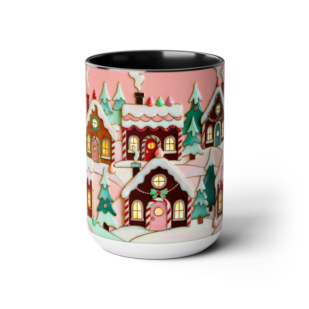 Pink Christmas Mug, Pinkmas Village Coffee Cup, Pink Christmas Town Mug 15oz, Cute Christmas Gift for Her