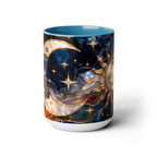 Celestial Sun Moon Mug, Stained Glass Style Coffee Mug, Moon & Sun Mug, Witchy Gift Mug, Astrology Mug, Dark Academia Cup, Gothic Cup