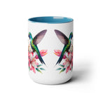 Hummingbird Mug, Hummingbird Lover Mug, Hummingbird Gifts for Women, Flower Mug, Bird Lover Gifts, Gift for Mom Mugs, Christmas Gift Mug15oz