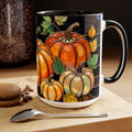 Pumpkin Mug, Fall Coffee Mug, Autumn Pumpkin Cup, Stained Glass Pumpkin Mug, Cozy Fall Gift, Thanksgiving Mug, Halloween Mug