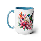 Hummingbird Mug, Hummingbird Lover Mug, Hummingbird Gifts for Women, Flower Mug, Bird Lover Gifts, Gift for Mom Mugs, Christmas Gift Mug15oz