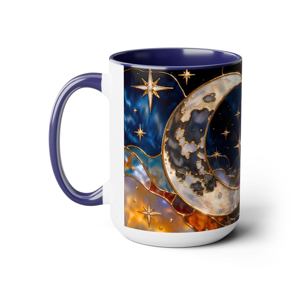 Celestial Sun Moon Mug, Stained Glass Style Coffee Mug, Moon & Sun Mug, Witchy Gift Mug, Astrology Mug, Dark Academia Cup, Gothic Cup