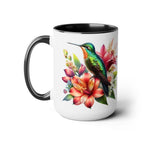 Hummingbird Mug, Hummingbird Gifts, Flower Mug, Bird Lover Gifts, Gift for Mom Nana Gigi Mugs, Hummingbird Lover Mug, Christmas Gift Mug15oz