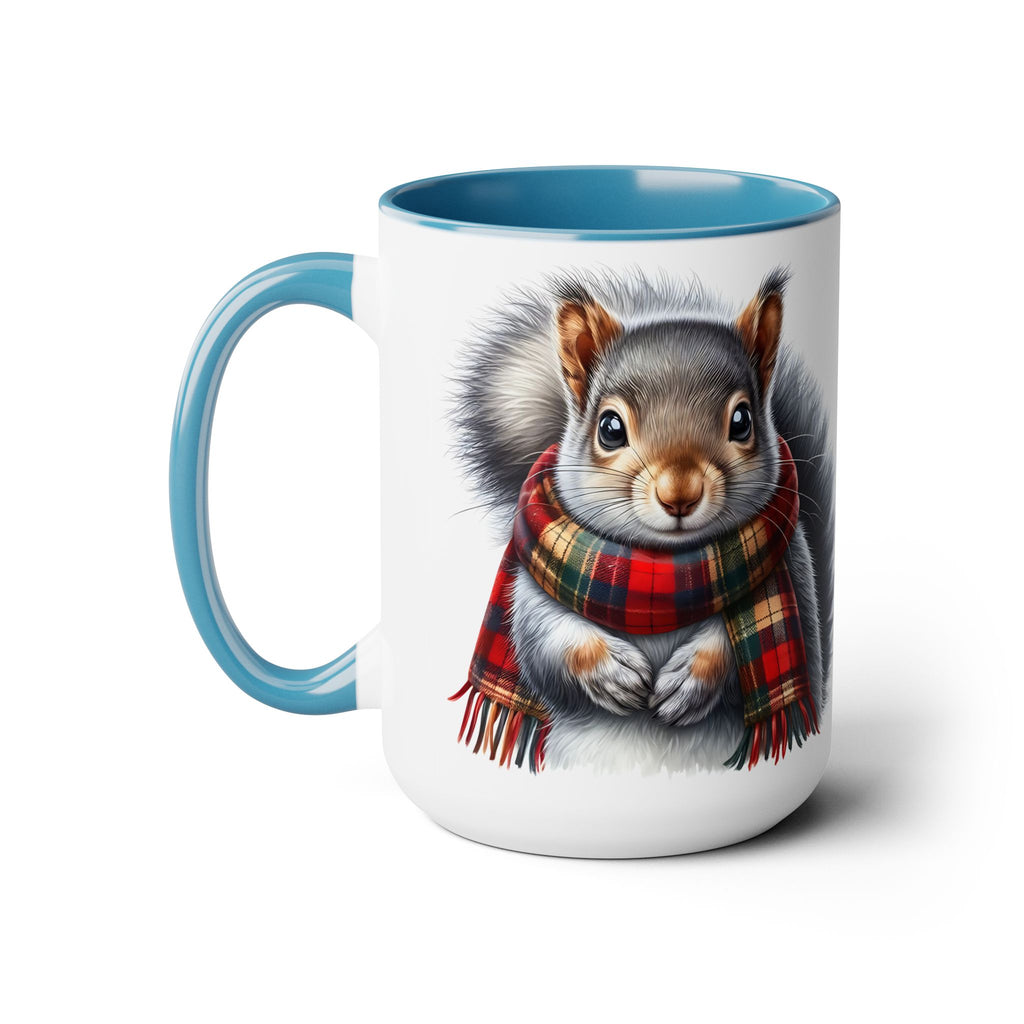 Squirrel Mug, Mug for Squirrell Lovers, Funny Coffee Mug, Gift for Squirrell Lovers, Squirrell With Scarf Mug, Christmas Mug Winter Mug 15oz