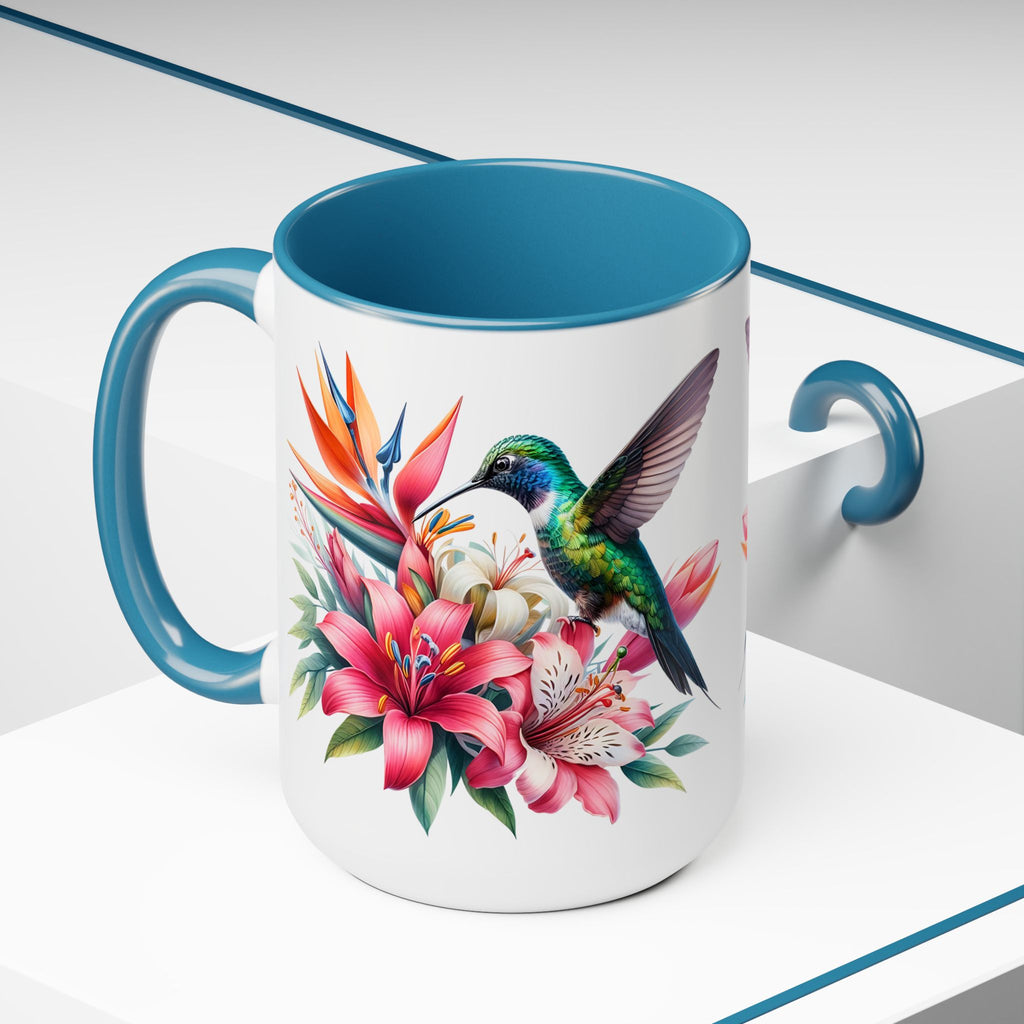 Hummingbird Mug, Hummingbird Lover Mug, Hummingbird Gifts for Women, Flower Mug, Bird Lover Gifts, Gift for Mom Mugs, Christmas Gift Mug15oz