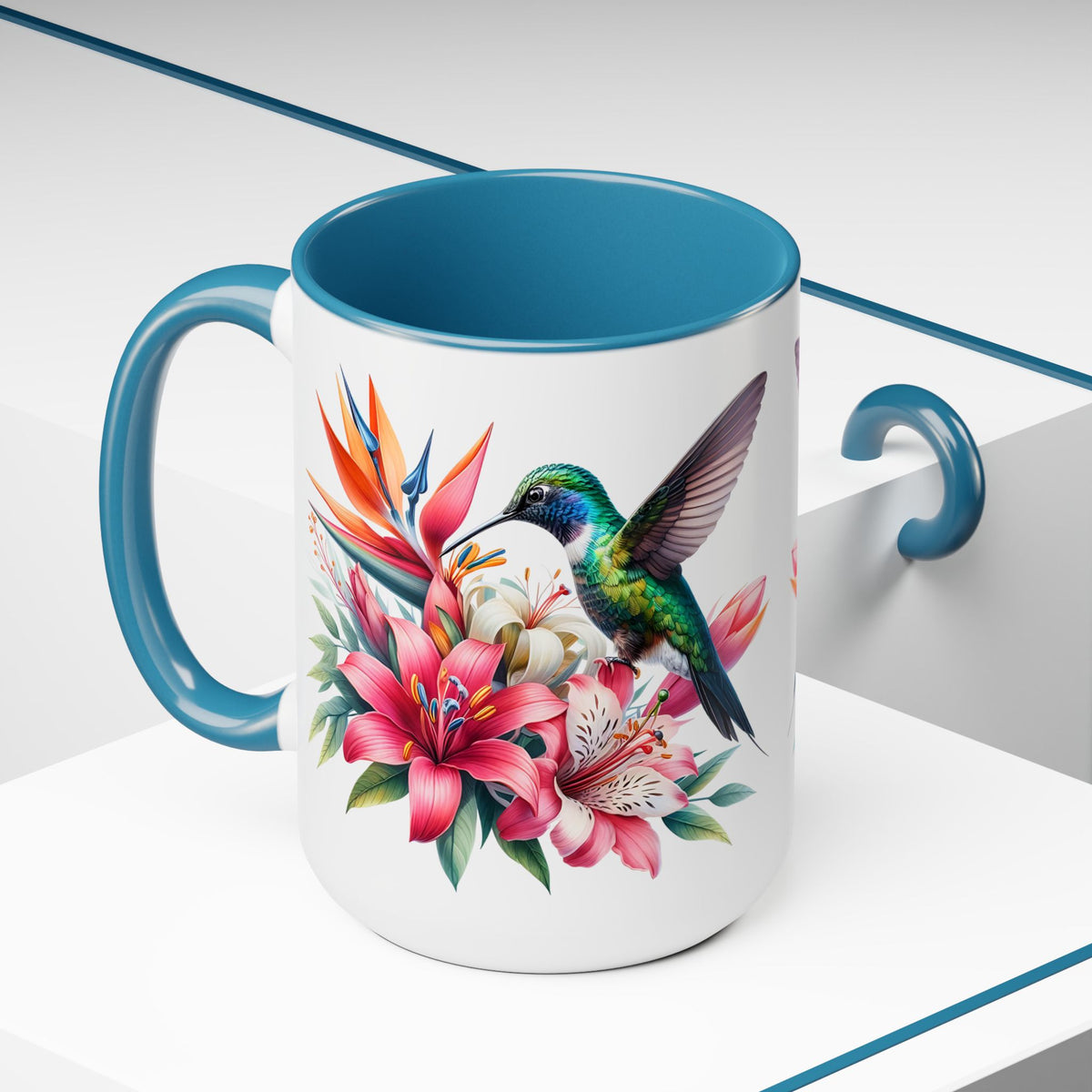 Hummingbird Mug, Hummingbird Lover Mug, Hummingbird Gifts for Women, Flower Mug, Bird Lover Gifts, Gift for Mom Mugs, Christmas Gift Mug15oz