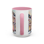 Pink Christmas Village Mug Christmas Movie Mug Christmas Coffee Mug Christmas Mug Aesthetic Mug Holiday Kitchen Decor Hot Coco Pink Mug 15oz