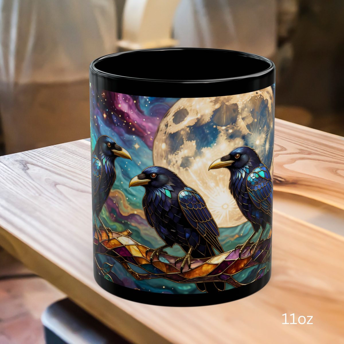 Copy of Halloween Hunted House Mug, Halloween Pumpkins Mug, Black Cat Mug, Spooky Halloween House Mug, Halloween Gift, Spooky Moon Mug,15 oz