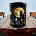 Halloween Mug, Halloween Haunted House Coffee Mug, Unique Halloween Gift, Witchy Halloween Cup, Vintage Style Halloween Mug, Ghost Mug 15oz