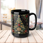 Christmas Mug, Christmas Tree Coffee Mug, Festive Christmas Tree Cup, Pine Mug,  Holiday Mug, Xmas Mug Gift Seasponal Kitchen Decor Mug 15oz