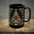 Christmas Mug, Christmas Tree Coffee Mug, Festive Christmas Tree Cup, Pine Mug,  Holiday Mug, Xmas Mug Gift Seasponal Kitchen Decor Mug 15oz