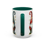 Gnome Christmas Mug, Gnome Coffee Mug, Holiday Gnome Cup, Gnome Lover Gift, Kitchen Decor Gnome Coffee Cup, Trendy Mug, Xmas Gift Mug 15oz