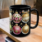 Christmas Mug, Retro Christmas Coffee Mug, Festive Christmas Cup, Holiday Mug, Xmas Mug, Seasonal Kitchen Decor Mug, Hot Chocolate Mug 15oz