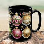 Christmas Mug, Retro Christmas Coffee Mug, Festive Christmas Cup, Holiday Mug, Xmas Mug, Seasonal Kitchen Decor Mug, Hot Chocolate Mug 15oz