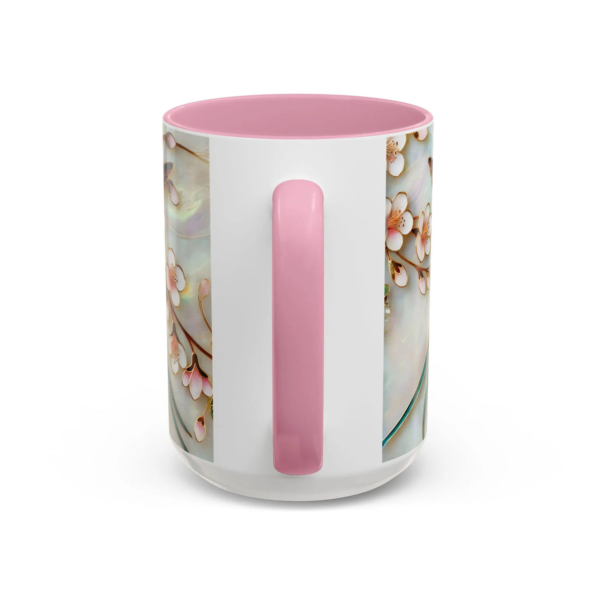 Floral Hummingbird Mug, Nature Lover Coffee Cup, Gift for Her, Cute Bird Mug, Mother Day Gift, Garden Lover Drinkware, Home Decor Cup 15oz