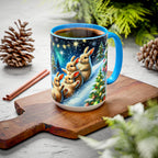 Christmas Bunny Mug, Bunny Holiday Mug, Bunny Coffee Cup, Winter Mug, Bunny Gifts, Merry Christmas Cup, Funny Coffee Mug, Kitchen Decor 15oz