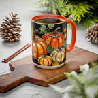 Pumpkin Mug, Fall Coffee Mug, Autumn Pumpkin Cup, Stained Glass Pumpkin Mug, Cozy Fall Gift, Thanksgiving Mug, Halloween Mug